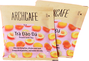 Trà Đào Đá - Trà hoà tan Archcafé (hộp 12 gói x 20g)