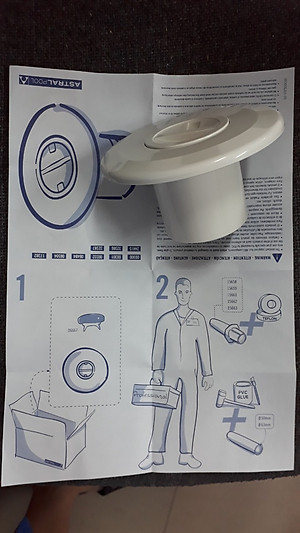 Đấu hút nước vệ sinh Hồ bơi hãng Astral 00301