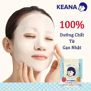 Mặt Nạ Cám Gạo Dạng Đắp Keana Rice Mask Dưỡng Ẩm và Làm Sáng Da  (10 Miếng) - NHẬP KHẨU NHẬT BẢN