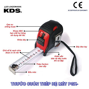 THƯỚC CUỐN THÉP KDS PGX HỆ MET