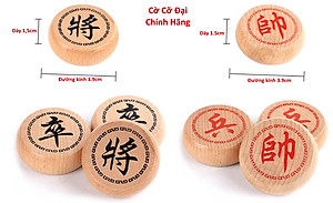 Bộ Cờ Tướng Gỗ + Bàn Cờ Tướng 40*35cm, Cờ Tướng Gỗ Có Bàn Là Hộp Đựng Chính Hãng