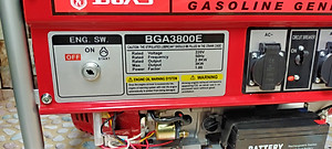 MÁY PHÁT ĐIỆN BGAS BGA-3800E 100% DÂY ĐỒNG ( KHỞI ĐỘNG ĐIỆN)- HÀNG CHÍNH HÃNG