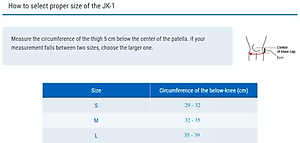 Đai bảo vệ đầu gối ZAMST JK-1