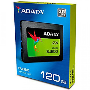 Ổ cứng SSD ADATA Ultimate SU650 Sata III 3D-NAND 2.5 inch 120GB - Hàng Chính Hãng
