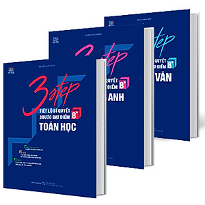 Combo 3 Step - Tiết Lộ Bí Quyết 3 Bước Đạt Điểm 8+ Toán - Văn - Anh