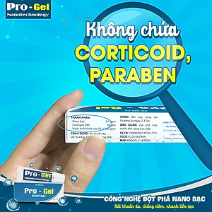 Gel Bôi Bỏng, Hăm Da, Tay Chân Miệng, Mụn Nhọt, Côn Trùng Đốt, Rôm Sảy, Zona, Thủy Đậu Pro - Gel Nano Bạc
