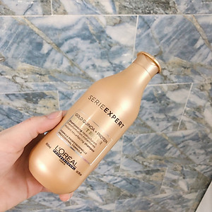 Dầu gội cho tóc hư tổn L'ORÉAL Serie Expert Absolut Repair vàng shampoo 300ml [Mẫu mới]