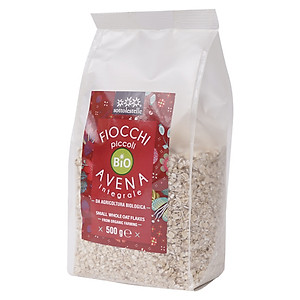 Yến mạch nguyên cám hữu cơ cán vụn Sottolestelle 500g Organic Small Whole Oat Flake