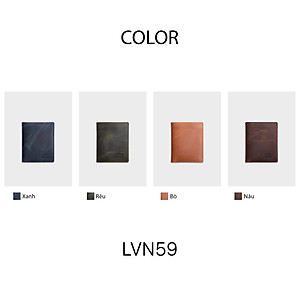 Ví nam da bò Lata ( Thời trang nam - Ví da thật LVN59 )