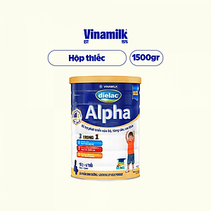 Sữa bột Vinamilk Dielac Alpha 4 - Hộp thiếc 1500g (dành cho trẻ 2-6 tuổi)