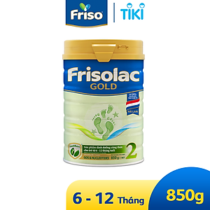 Sữa Bột Frisolac Gold 2 850g Dành Cho Trẻ Từ 6 - 12 Tháng Tuổi