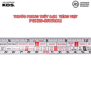 Thước phong thủy KDS PGX25-55WROM Tiếng Việt