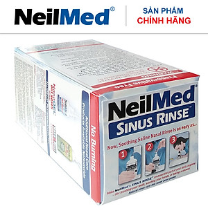 Bình (Bộ Dụng Cụ) Rửa Mũi Xoang Người Lớn NeilMed SinusRinse Adult Kit -Xuất Xứ Mỹ(1 bình + 10 gói)