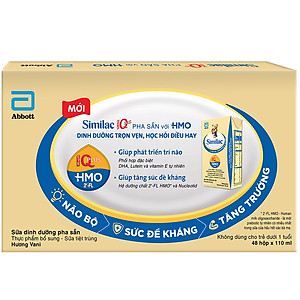Thùng 48 Hộp Sữa Nước Abbott Similac 110ml cho trẻ từ 1 tuổi