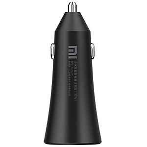 Tẩu sạc nhanh 2 cổng cho điện thoại trên Ô tô/Xe hơi XIAOMI Mi 37W Dual-Port Car Charger Black GDS4147GL - Hàng Chính Hãng
