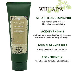 Dầu Xả Weilaiya Tinh Chất Gừng Kết Hợp Hà Thủ Ô Organic Cao Cấp hỗ trợ điều trị Rụng Tóc, Kích Thích Mọc Tóc Giảm Tóc Gãy Rụng, Dành Cho Loại Tóc Hư Tổn Xơ Gãy (200ml) - Sản phẩm chính hãng