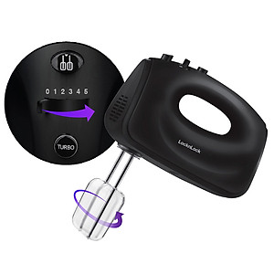 Máy đánh trứng Lock&Lock Hand Mixer EJM501DGRY 250-300W - Hàng chính hãng