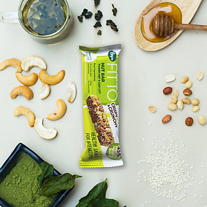 Hộp FITTO Gạo lứt - Hạnh nhân - Trà xanh - Ngũ cốc dinh dưỡng thay thế các bữa ăn (sáng, trưa, chiều, xế, tối) tiện lợi, tốt cho sức khỏe, phù hợp với người bận rộn, tập luyện thể thao