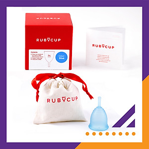 Cốc Nguyệt San Ruby Cup Anh Màu Xanh - Độ Mềm Phù Hợp Phụ Nữ Việt Vật liệu 100% Sillicon Y Tế Đạt Tiêu Chuẩn FDA – Hàng Chính Hãng Thương Hiệu Được Yêu Thích Tại Anh Và Hơn 36 Quốc Gia - Ruby Cup Blue