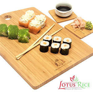 Gạo Nhật Sushi Lotus Rice 5kg - Cơm ngon rất dẻo - Chuẩn nhà hàng Nhật