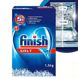 Muối rửa chén Finish Dishwasher Salt 1,5kg QT017383