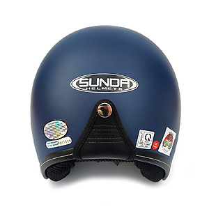 Mũ bảo hiểm 3/4 giấu kính Sunda 388