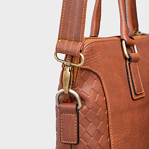 Cặp Công Sở Lata ( Thời trang nam basic đựng laptop 14,6 inch - Cặp da CA28 )