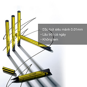 Bút Kẻ Mắt Nước Siêu Sắc Mảnh Không Lem Không Trôi Maybelline New York HyperSharp Liner Đen 0.5g