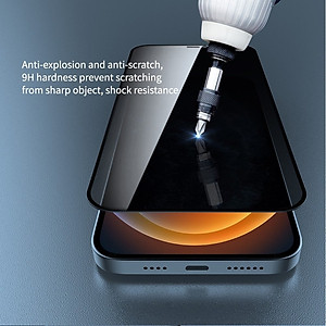 Kính cường lực chống nhìn trộm Nillkin Amazing Guardian dùng cho máy Iphone 12/12 Pro (6.1) - 12 Pro Max (6.7) - Hàng chính Hãng.