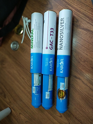 Combo 8 lõi lọc nước dành cho máy lọc Karofi 8 cấp ( Lõi 123+RO+Nanosilver+Mineral+Gac T33+Far Infrared) - Hàng chính hãng