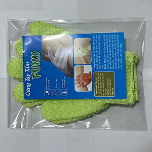 Găng Tay Tắm Funu Giúp Tẩy Tế Bào Chết, Làm Sạch Da - Giao Màu Ngẫu Nhiên