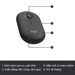 Bộ phím chuột không dây logitech MK470 Slim - Hàng Chính Hãng