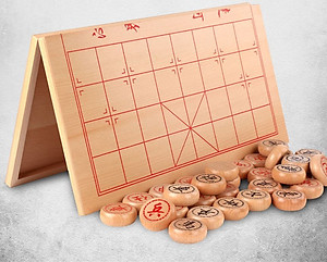 Bộ Cờ Tướng Gỗ + Bàn Cờ Tướng 40*35cm, Cờ Tướng Gỗ Có Bàn Là Hộp Đựng Chính Hãng