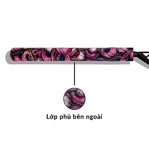 Máy Ép Tóc Lõi Sứ PYT Ceramic Styling Tool (2 trong 1) - Họa Tiết Đuôi Công - Nhiệt Hồng Ngoại Xa - Máy Duỗi Tóc Đa Năng Có Thể Duỗi Uốn Lọn Hoặc Uốn Cúp