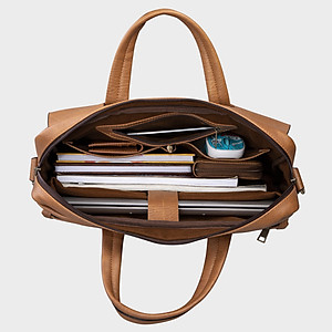 Cặp Công Sở Lata ( Thời trang nam basic đựng laptop 15 inch - Cặp da CA21 )