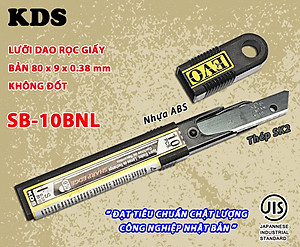 LƯỠI DAO KHÔNG ĐỐT 9mm KDS SB-10BNL