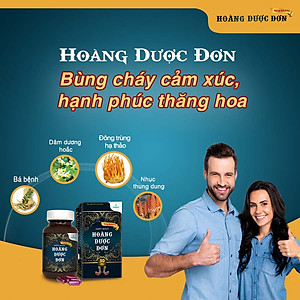 HOÀNG DƯỢC ĐƠN (Hộp 30 viên) Hỗ Trợ Tăng Cường Sinh Lý Nam, Bổ Thận Tráng Dương, Sinh Lực Sung Mãn.