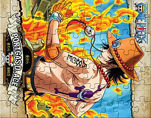 Tranh xếp hình Tia Sáng Portgas D.Ace ( 63 mảnh)