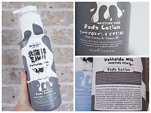 Dưỡng Thể Dưỡng Ẩm Và Làm Mịn Da Từ Protein Sữa Hokkaido Made In Nature 700ml