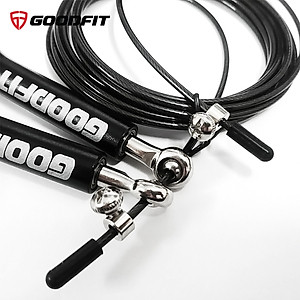 Dây nhảy lõi thép, dây nhảy thể dục, thể lực GoodFit chiều dài 3m, trục xoay 360 độ Goodfit GF901JR