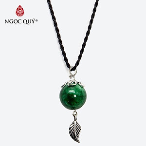 Dây chuyền đá thiên nhiên charm lá - Ngọc Quý Gemstones
