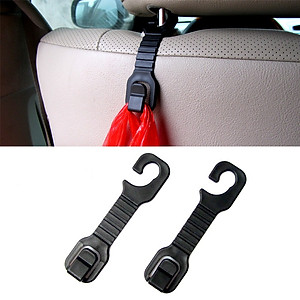 Combo 10 giá móc treo đa năng gắn tựa đầu treo đồ vật sau ghế ô tô, xe hơi 