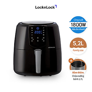 Nồi Chiên Không Dầu Điện Tử Lock&Lock EJF357BLK (5.2 Lít) - Hàng Chính Hãng