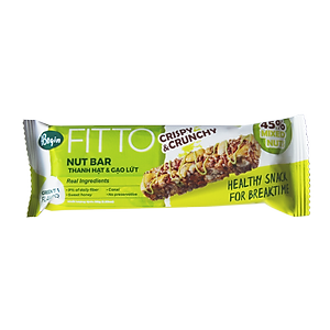 Hộp FITTO Gạo lứt - Hạnh nhân - Trà xanh - Ngũ cốc dinh dưỡng thay thế các bữa ăn (sáng, trưa, chiều, xế, tối) tiện lợi, tốt cho sức khỏe, phù hợp với người bận rộn, tập luyện thể thao