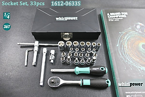 BỘ KHẨU 33 CHI TIẾT 1/4" (HỘP SẮT) WHIRLPOWER