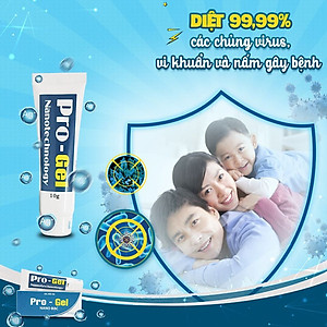 Gel Bôi Bỏng, Hăm Da, Tay Chân Miệng, Mụn Nhọt, Côn Trùng Đốt, Rôm Sảy, Zona, Thủy Đậu Pro - Gel Nano Bạc