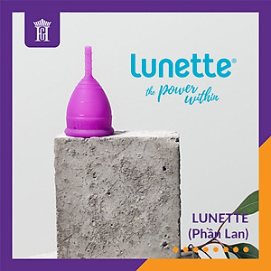Cốc Nguyệt San Lunette Màu Tím - Vật Liệu 100% Silicon Y Tế Đạt Chứng Nhận FDA - Nguyên Tem Niêm Phong - Sản Xuất Tại Phần Lan - Hàng Chính Hãng - Lunette Menstrual Cup Violet