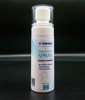 Chai Xịt Diệt Khuẩn Đa Năng Germagic 60ml (mùi Tự Nhiên) - Tác Dụng Siêu Ưu Việt diệt 99.9% Lên Đến 72 Giờ [Huy chương vàng Phát minh Geneva 2018]