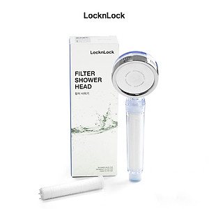 Bộ Phụ Kiện Đầu Vòi Sen Lọc Nước LocknLock 80mm CLR-KR LBW400 (Mạch nước nhip nhàng, giảm stress - Khử Clo)