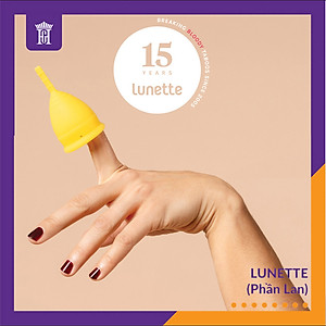 Cốc Nguyệt San Lunette (Màu Vàng) Nhập Khẩu Phần Lan - 100% Silicon Y Tế Cao Cấp Đạt Chuẩn FDA - Hàng Chính Hãng - Lunette Menstrual Cup Yellow (Size 1 hoặc Size 2)